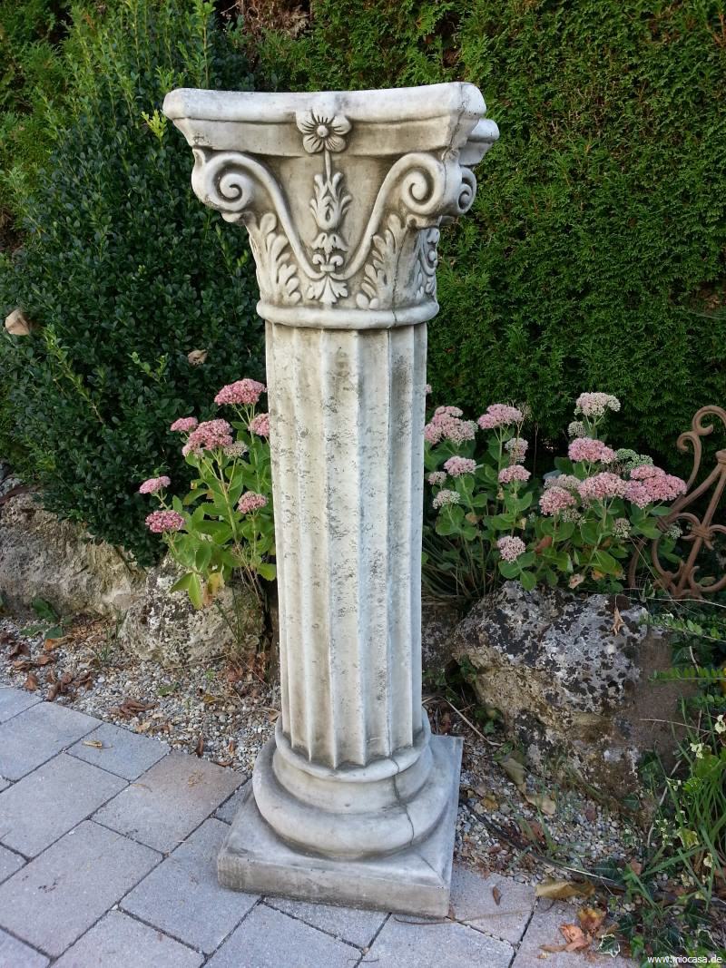 Korinthische Säule L aus Steinguss Antik Stein