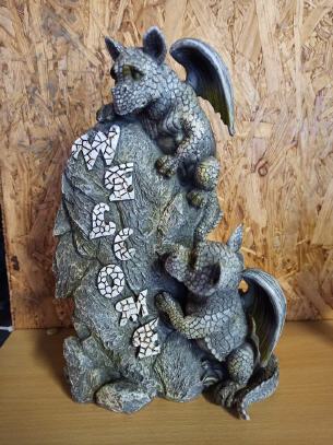 2 Drachen Figuren Welcome