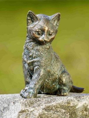 Rottenecker Bronzefigur Kätzchen