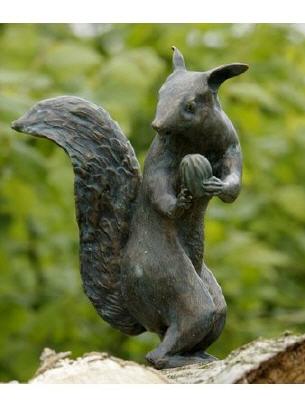 Bronzefigur Eichhörnchen Bronze