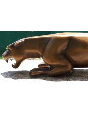 Bronzefigur Jaguar