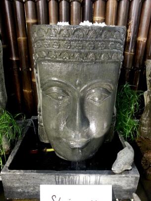 Wasserspiel-Khmer Kopf