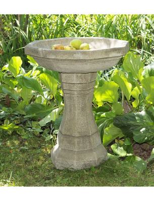 Octagonal Birdbath