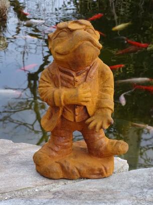 Gusseisenfigur Mr. Frog