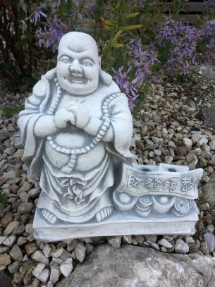 Buddha mit Spruchband